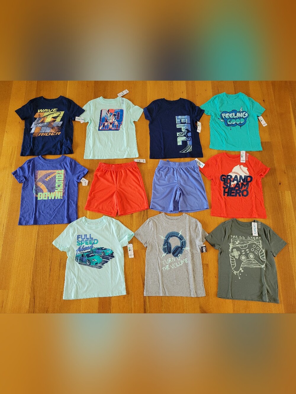 Nwt boys size 6-7 shirts and boys size 7 shorts